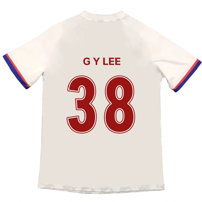 Danxen Barn Yun-Gun Lee #38 Off-White Röd Bortatröja Matchtröjor 2025/26 Tröjor T-Tröja