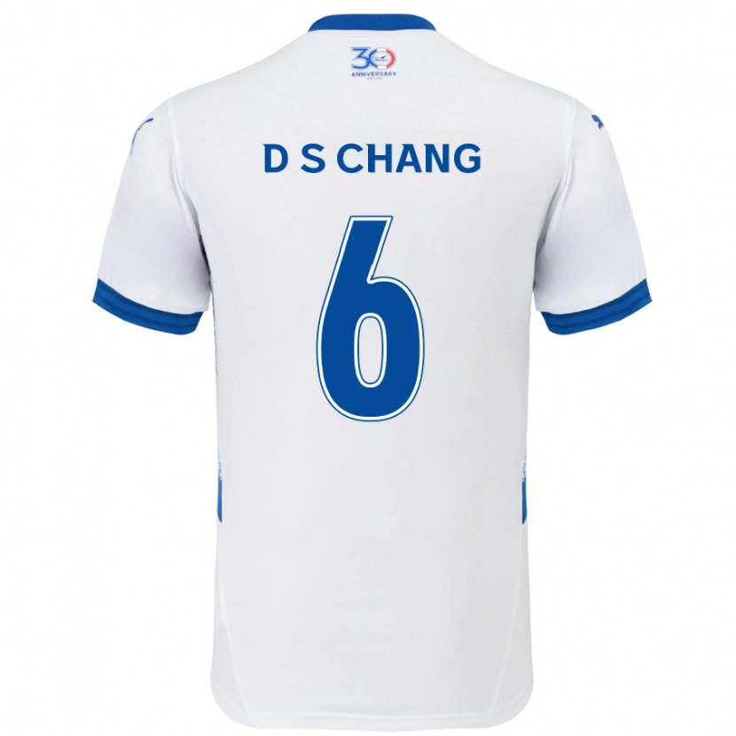 Danxen Barn Se-Dong Chang #6 Vit Kungsblå Bortatröja Matchtröjor 2025/26 Tröjor T-Tröja