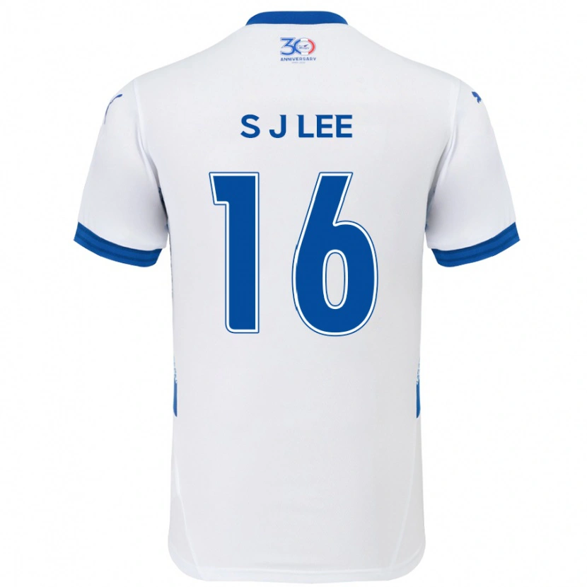 Danxen Barn Jong-Sung Lee #16 Vit Kungsblå Bortatröja Matchtröjor 2025/26 Tröjor T-Tröja