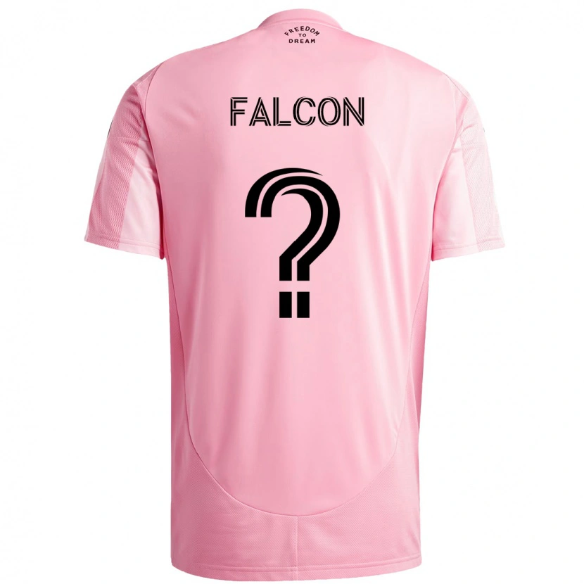 Danxen Män Maximiliano Falcón #0 Rosa Svart Hemmatröja Matchtröjor 2025/26 Tröjor T-Tröja