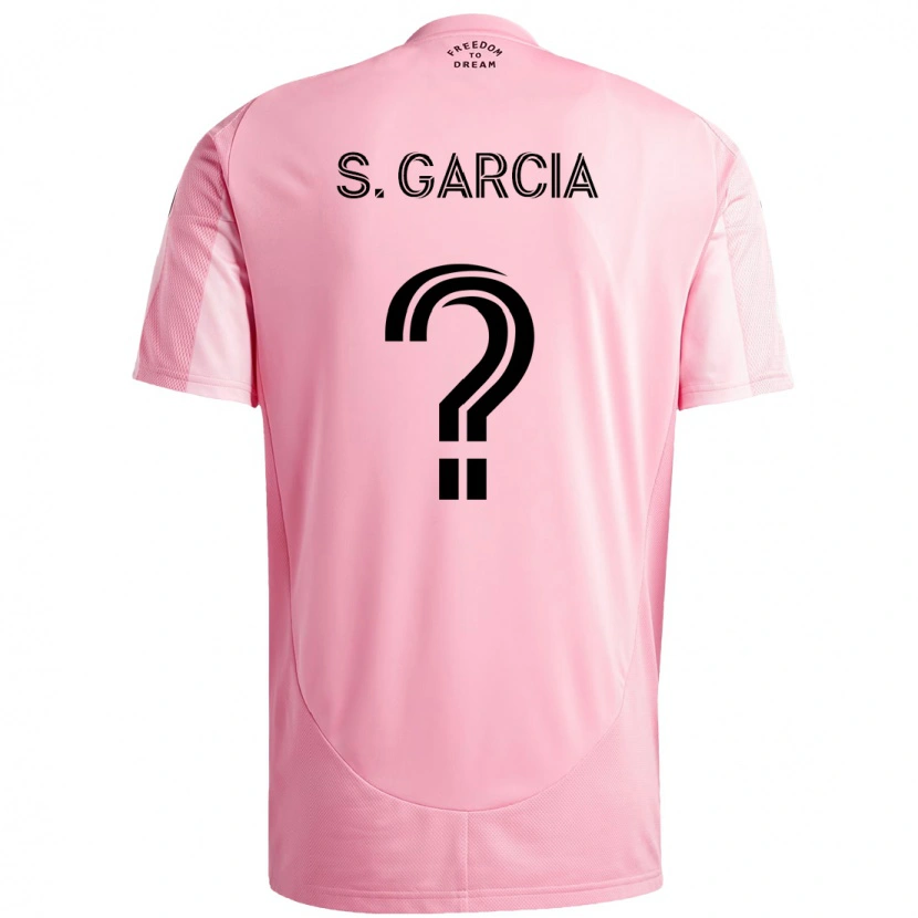 Danxen Män Santiago Garcia #0 Rosa Svart Hemmatröja Matchtröjor 2025/26 Tröjor T-Tröja