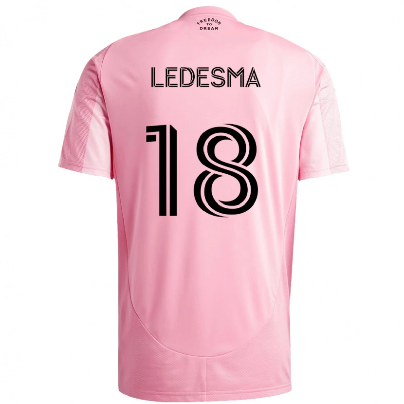 Danxen Män Santiago Ledesma #18 Rosa Svart Hemmatröja Matchtröjor 2025/26 Tröjor T-Tröja
