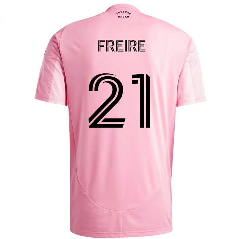 Danxen Män Nicolas Freire #21 Rosa Svart Hemmatröja Matchtröjor 2025/26 Tröjor T-Tröja