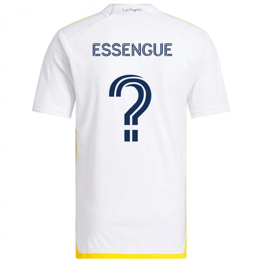 Danxen Män Ascel Essengue #0 Vit Gul Hemmatröja Matchtröjor 2025/26 Tröjor T-Tröja
