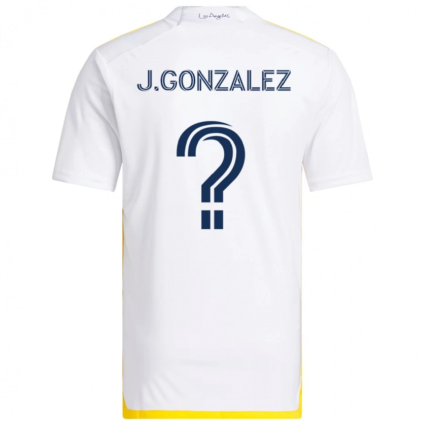 Danxen Män Jesse Gonzalez #0 Vit Gul Hemmatröja Matchtröjor 2025/26 Tröjor T-Tröja