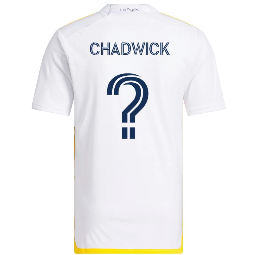 Danxen Män Edward Chadwick #0 Vit Gul Hemmatröja Matchtröjor 2025/26 Tröjor T-Tröja