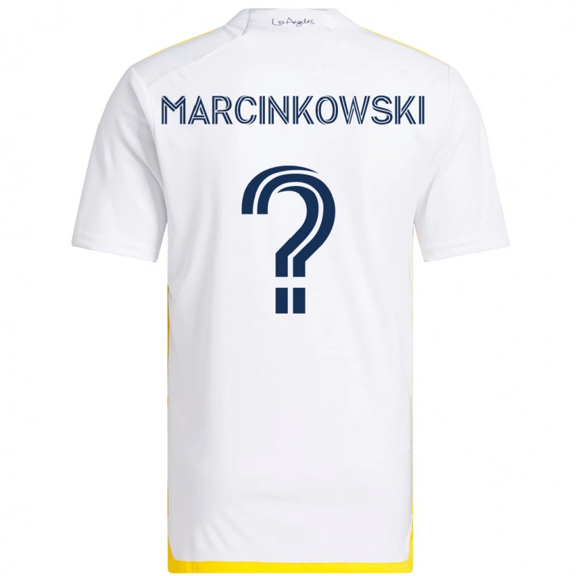 Danxen Män Jt Marcinkowski #0 Vit Gul Hemmatröja Matchtröjor 2025/26 Tröjor T-Tröja