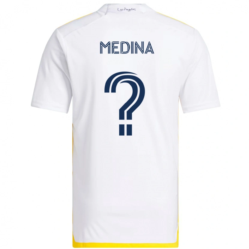 Danxen Män Aaron Medina #0 Vit Gul Hemmatröja Matchtröjor 2025/26 Tröjor T-Tröja