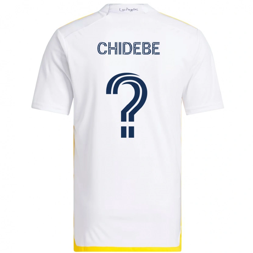Danxen Män Ikenna Chidebe #0 Vit Gul Hemmatröja Matchtröjor 2025/26 Tröjor T-Tröja