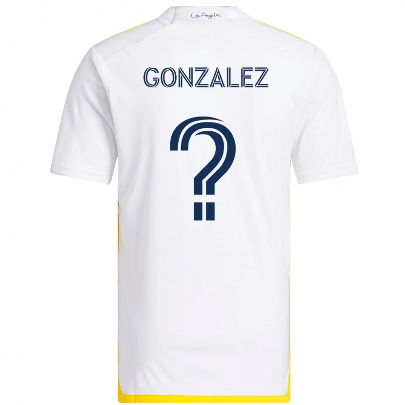 Danxen Män Miguel Gonzalez #0 Vit Gul Hemmatröja Matchtröjor 2025/26 Tröjor T-Tröja