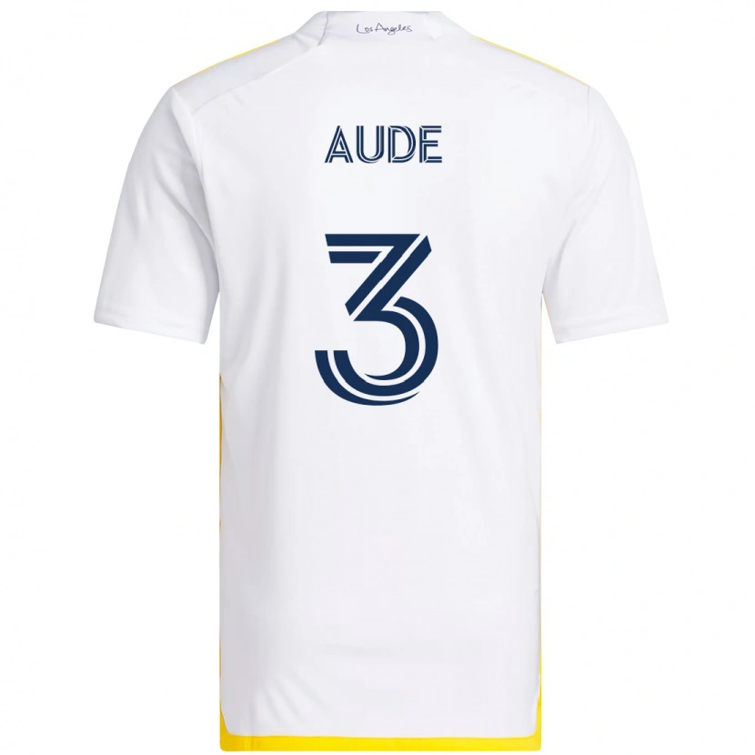 Danxen Män Julián Aude #3 Vit Gul Hemmatröja Matchtröjor 2025/26 Tröjor T-Tröja