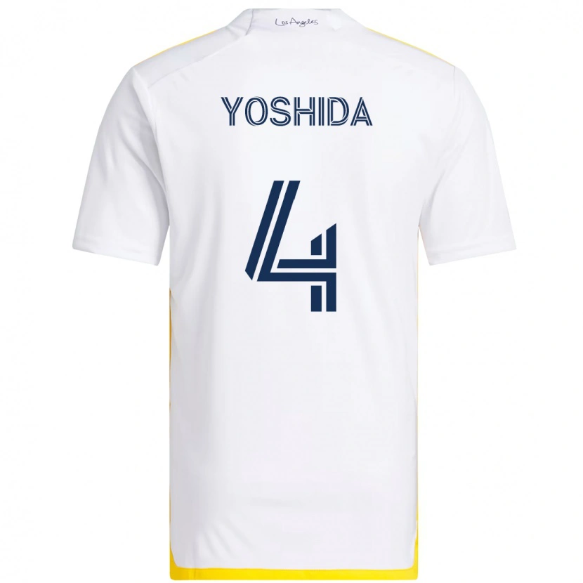 Danxen Män Maya Yoshida #4 Vit Gul Hemmatröja Matchtröjor 2025/26 Tröjor T-Tröja