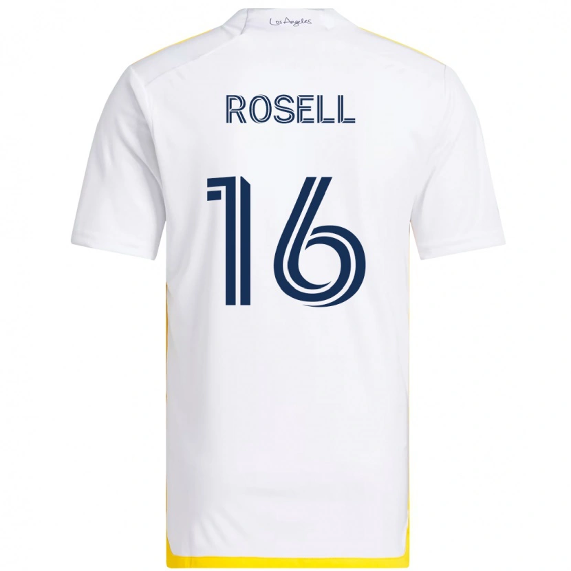 Danxen Män Uri Rosell #16 Vit Gul Hemmatröja Matchtröjor 2025/26 Tröjor T-Tröja