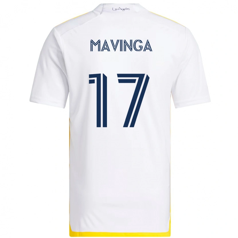 Danxen Män Chris Mavinga #17 Vit Gul Hemmatröja Matchtröjor 2025/26 Tröjor T-Tröja