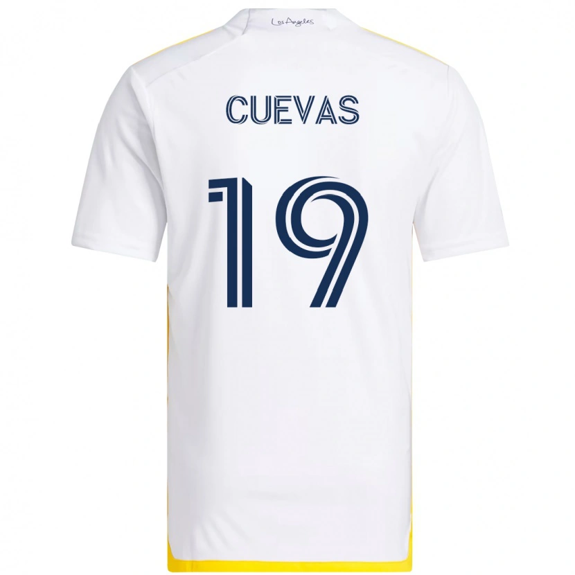 Danxen Män Mauricio Cuevas #19 Vit Gul Hemmatröja Matchtröjor 2025/26 Tröjor T-Tröja