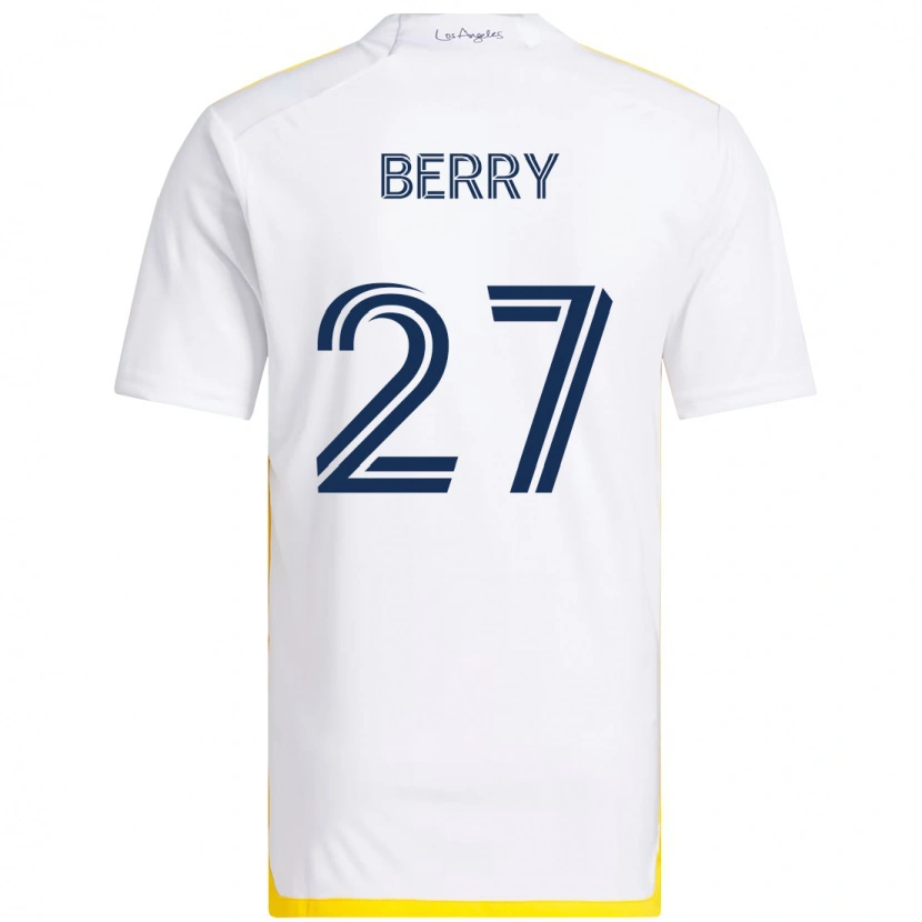 Danxen Män Miguel Berry #27 Vit Gul Hemmatröja Matchtröjor 2025/26 Tröjor T-Tröja