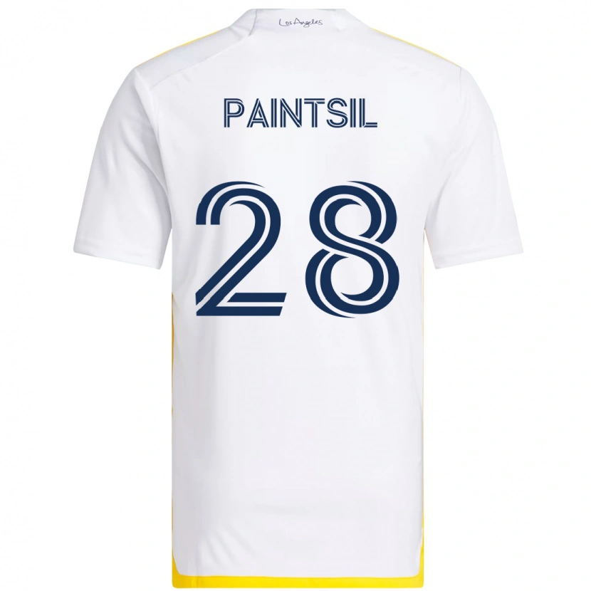 Danxen Män Joseph Paintsil #28 Vit Gul Hemmatröja Matchtröjor 2025/26 Tröjor T-Tröja