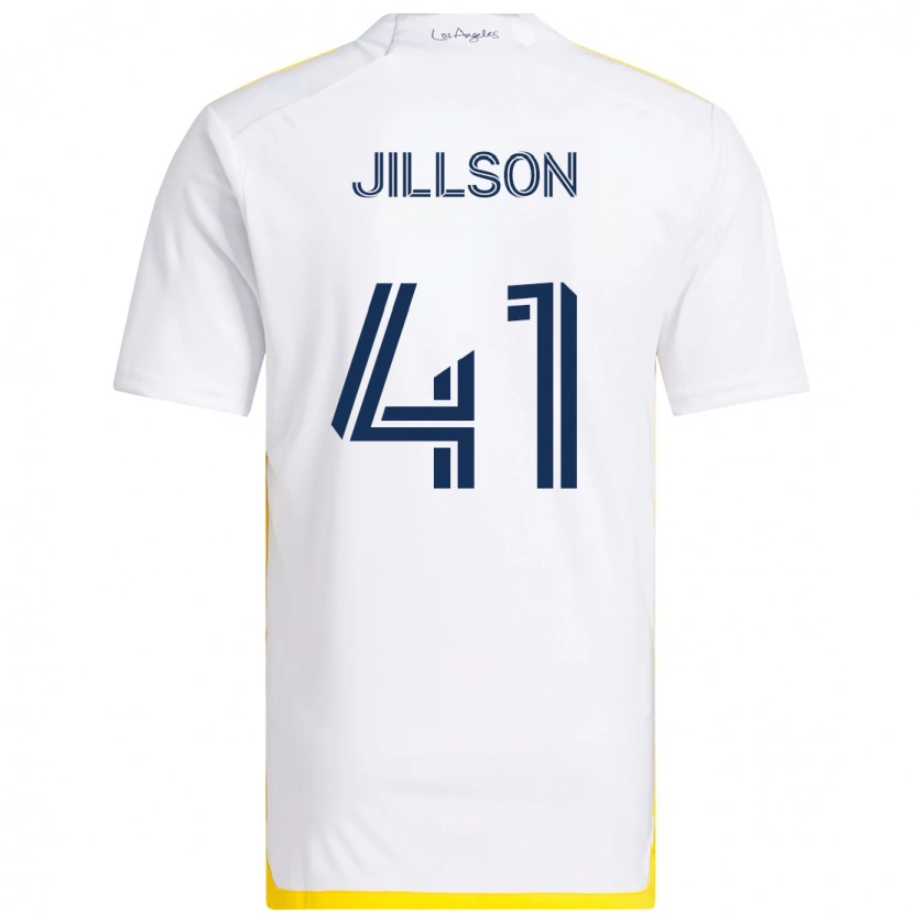 Danxen Män Simon Jillson #41 Vit Gul Hemmatröja Matchtröjor 2025/26 Tröjor T-Tröja