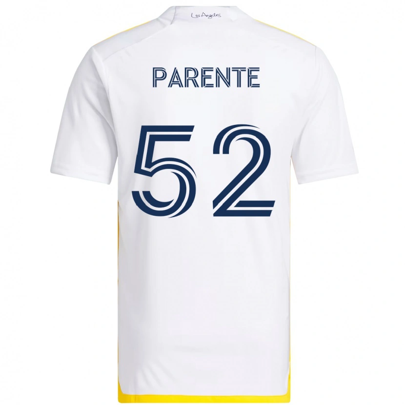 Danxen Män Isaiah Parente #52 Vit Gul Hemmatröja Matchtröjor 2025/26 Tröjor T-Tröja