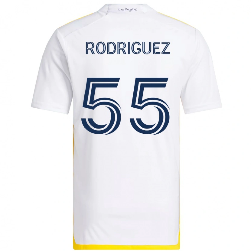 Danxen Män Diego Rodriguez #55 Vit Gul Hemmatröja Matchtröjor 2025/26 Tröjor T-Tröja