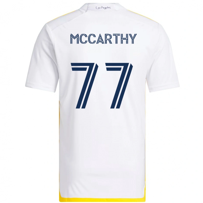 Danxen Män John Mccarthy #77 Vit Gul Hemmatröja Matchtröjor 2025/26 Tröjor T-Tröja