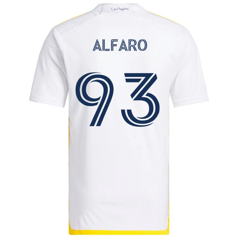 Danxen Män Tony Alfaro #93 Vit Gul Hemmatröja Matchtröjor 2025/26 Tröjor T-Tröja