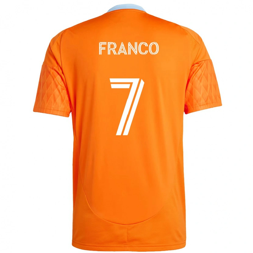 Danxen Män Iván Franco #7 Orange Vit Hemmatröja Matchtröjor 2025/26 Tröjor T-Tröja