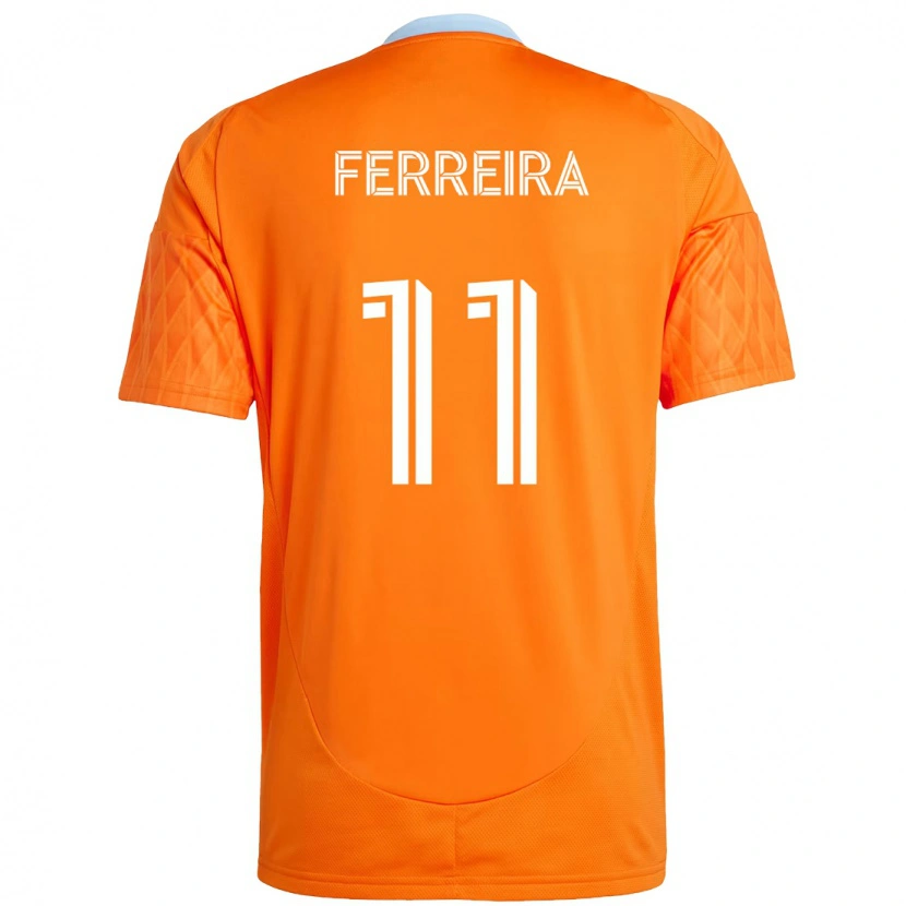 Danxen Män Sebastián Ferreira #11 Orange Vit Hemmatröja Matchtröjor 2025/26 Tröjor T-Tröja