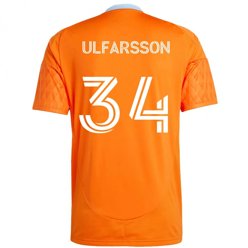 Danxen Män Thor Úlfarsson #34 Orange Vit Hemmatröja Matchtröjor 2025/26 Tröjor T-Tröja