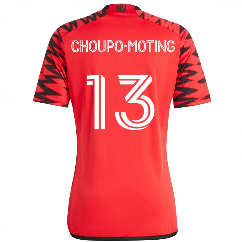 Danxen Män Eric-Maxim Choupo-Moting #13 Röd Svart Hemmatröja Matchtröjor 2025/26 Tröjor T-Tröja