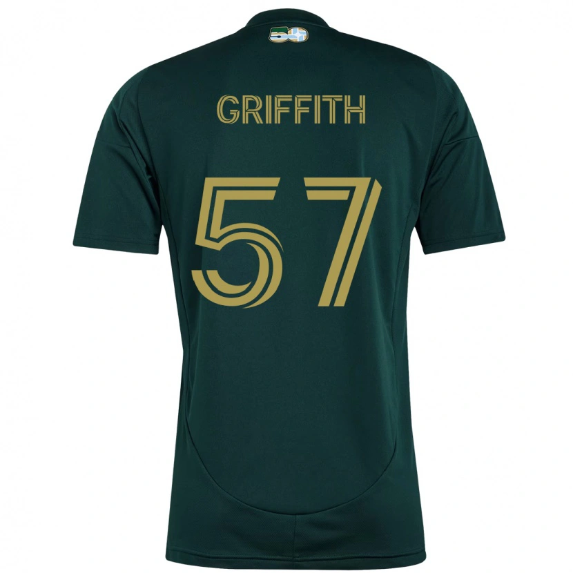 Danxen Män Víctor Griffith #57 Svart Brun Hemmatröja Matchtröjor 2025/26 Tröjor T-Tröja