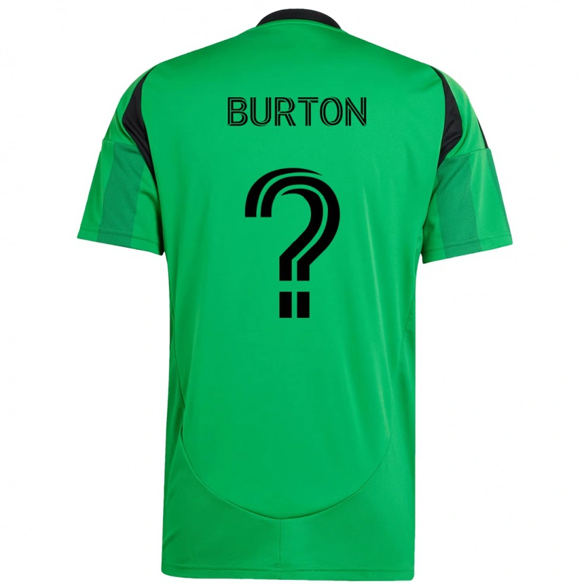 Danxen Män Micah Burton #0 Grön Svart Hemmatröja Matchtröjor 2025/26 Tröjor T-Tröja