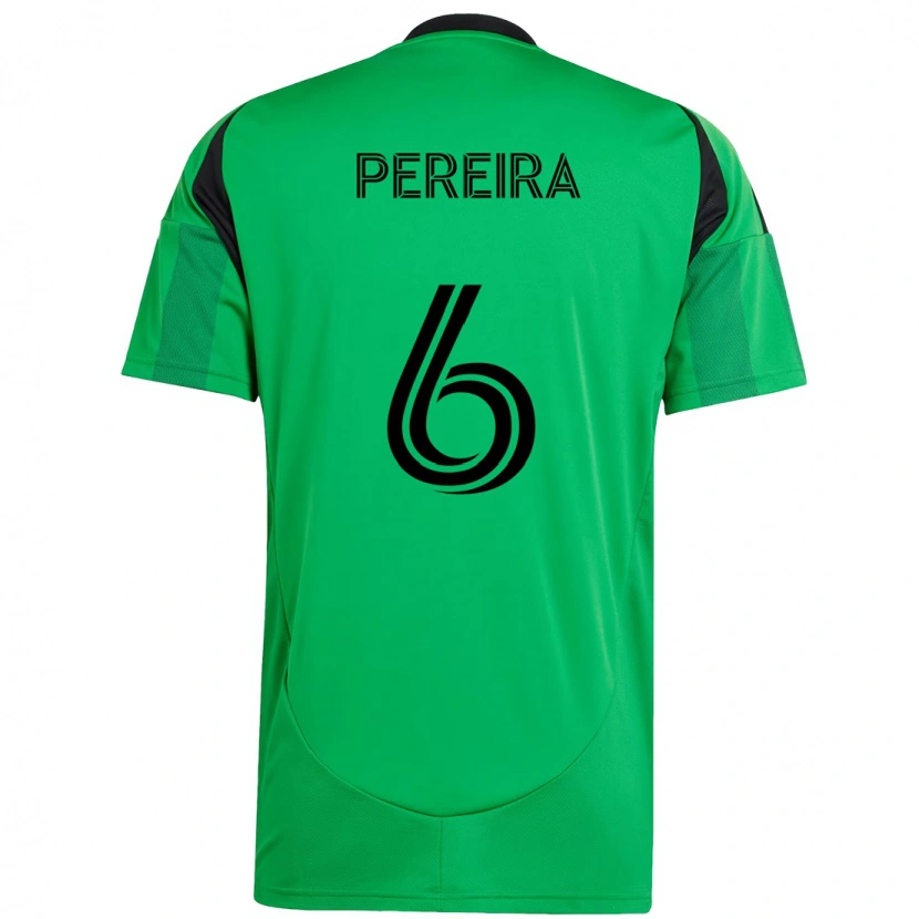 Danxen Män Daniel Pereira #6 Grön Svart Hemmatröja Matchtröjor 2025/26 Tröjor T-Tröja