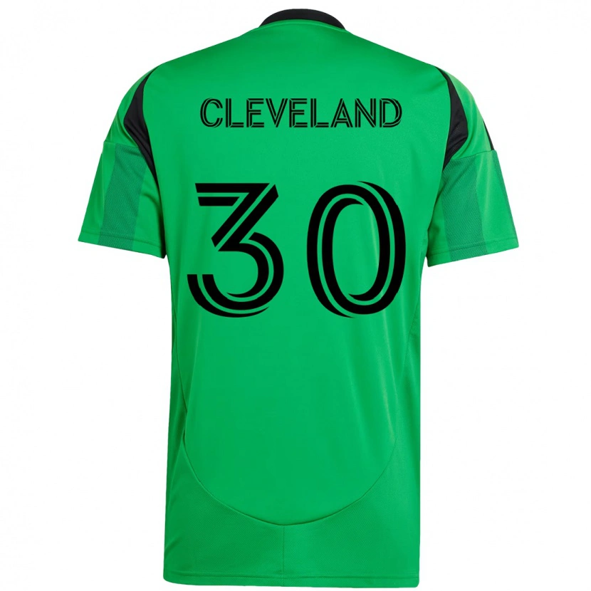 Danxen Män Stefan Cleveland #30 Grön Svart Hemmatröja Matchtröjor 2025/26 Tröjor T-Tröja