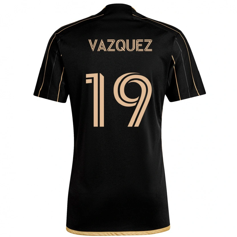 Danxen Män Favian Vazquez #19 Svart Brun Hemmatröja Matchtröjor 2025/26 Tröjor T-Tröja
