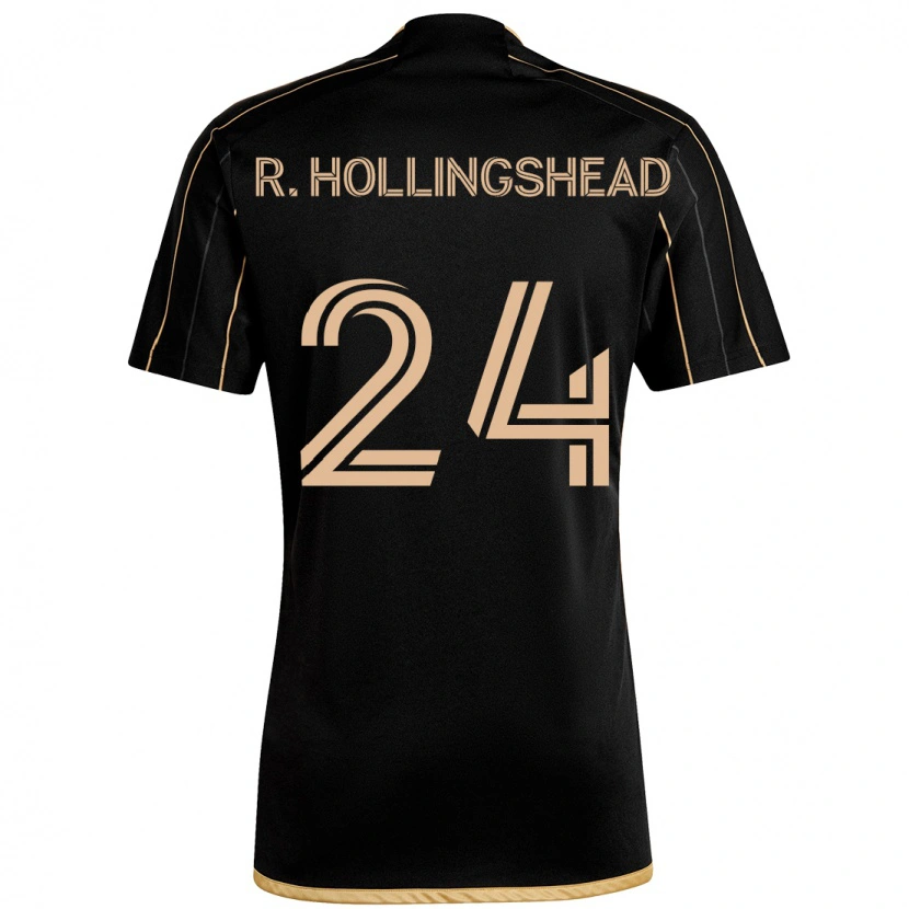 Danxen Män Ryan Hollingshead #24 Svart Brun Hemmatröja Matchtröjor 2025/26 Tröjor T-Tröja