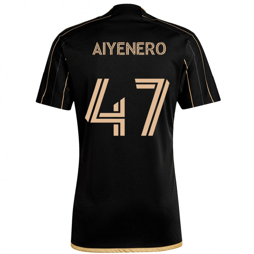 Danxen Män Marius Aiyenero #47 Svart Brun Hemmatröja Matchtröjor 2025/26 Tröjor T-Tröja