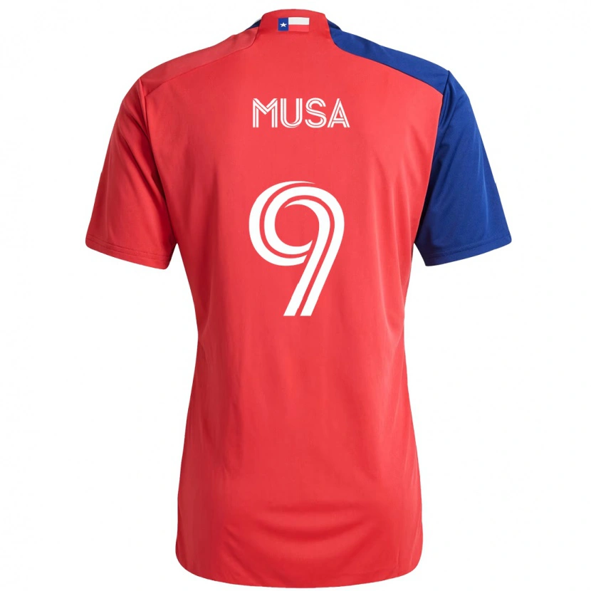 Danxen Män Petar Musa #9 Ljusblå Röd Hemmatröja Matchtröjor 2025/26 Tröjor T-Tröja
