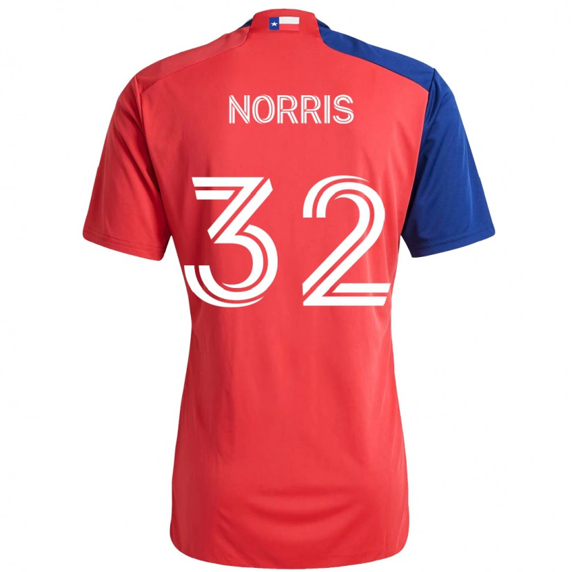 Danxen Män Nolan Norris #32 Röd Marinblå Hemmatröja Matchtröjor 2025/26 Tröjor T-Tröja