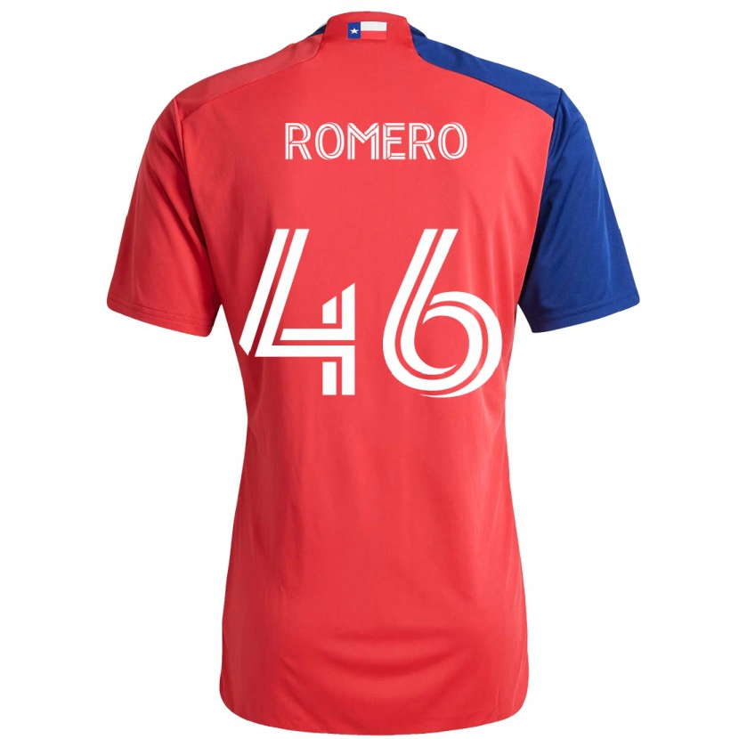 Danxen Män Isaac Romero #46 Röd Marinblå Hemmatröja Matchtröjor 2025/26 Tröjor T-Tröja