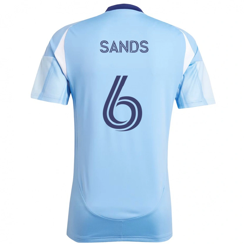 Danxen Män James Sands #6 Ljusblå Hemmatröja Matchtröjor 2025/26 Tröjor T-Tröja