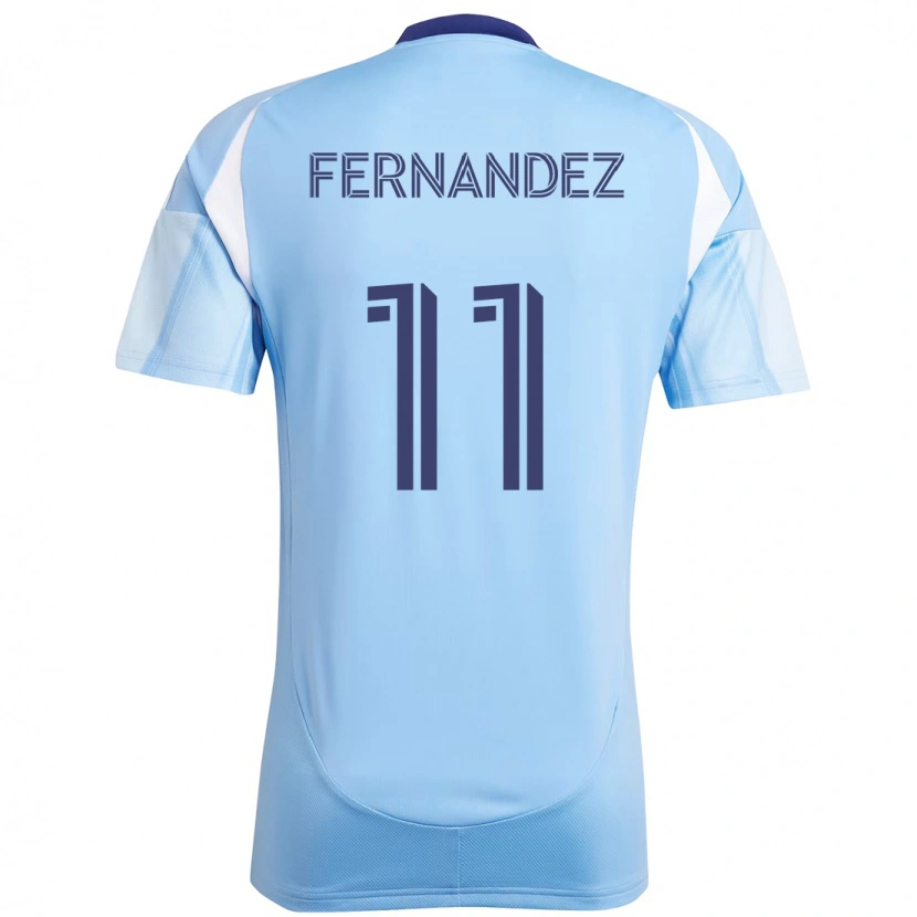 Danxen Män Julián Fernández #11 Ljusblå Hemmatröja Matchtröjor 2025/26 Tröjor T-Tröja