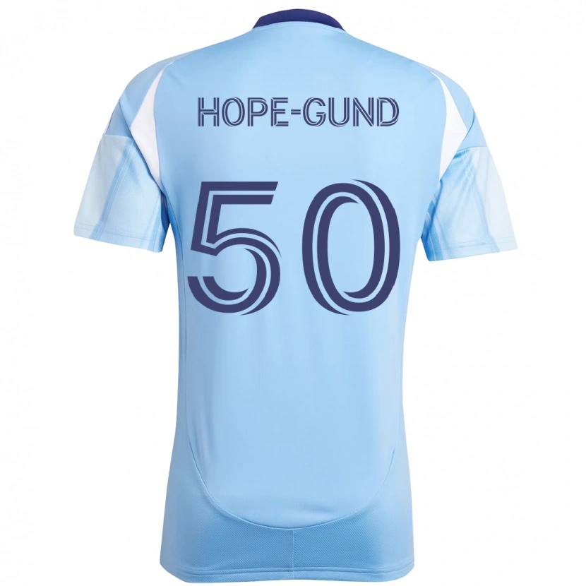 Danxen Män Kofi Hope-Gund #50 Ljusblå Hemmatröja Matchtröjor 2025/26 Tröjor T-Tröja