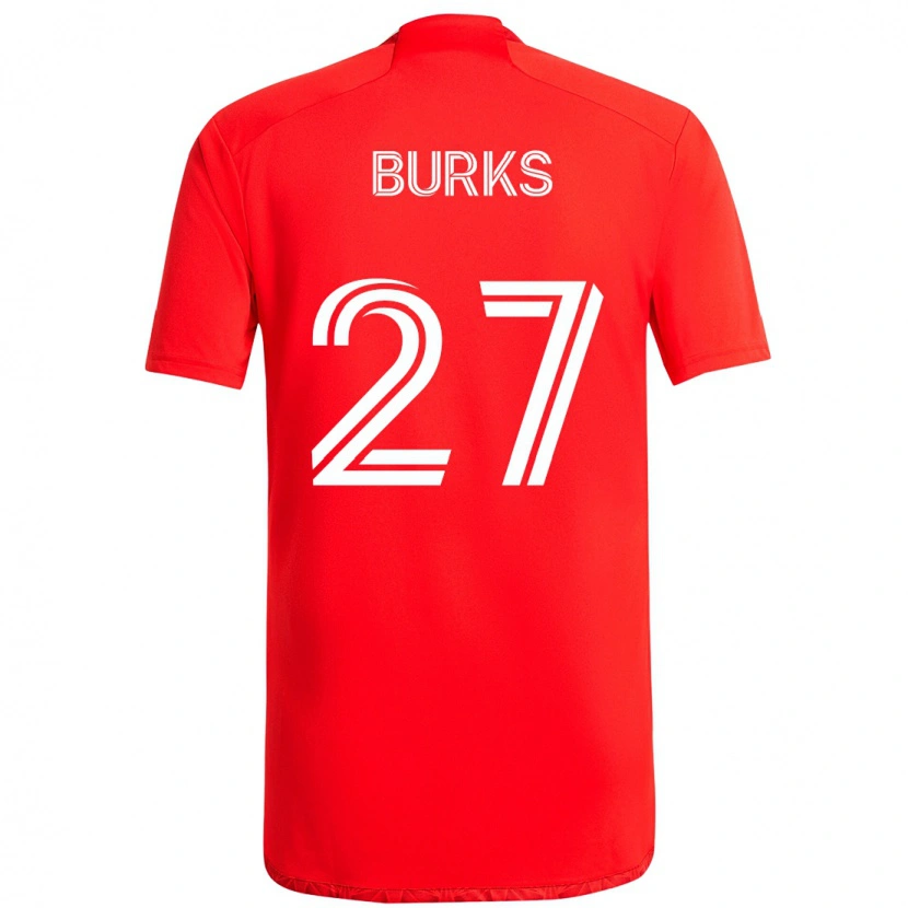 Danxen Män Kendall Burks #27 Röd Vit Hemmatröja Matchtröjor 2025/26 Tröjor T-Tröja