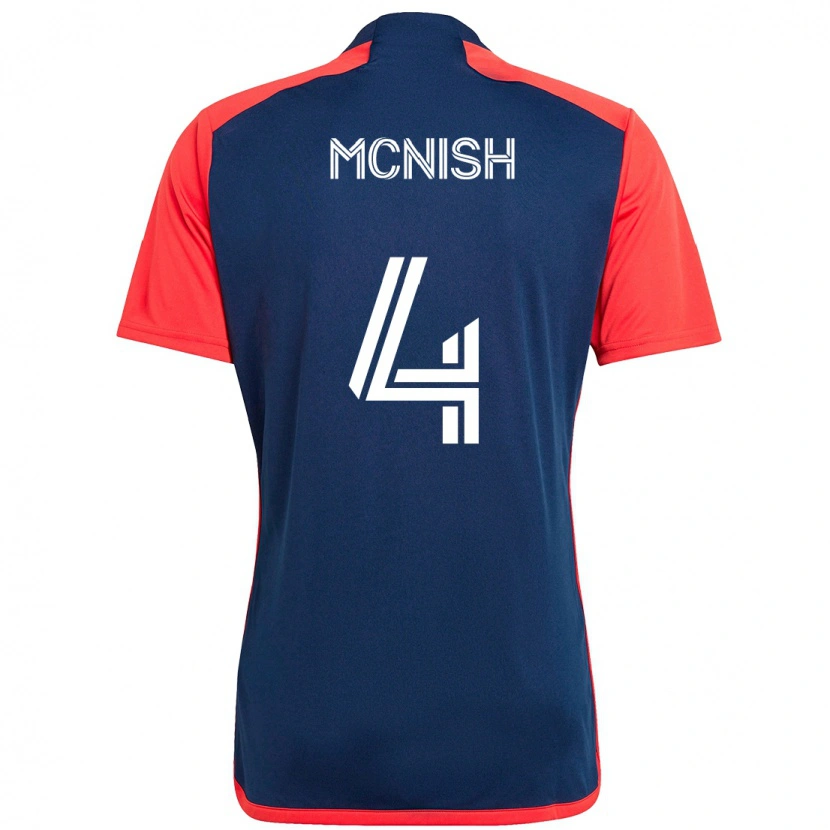 Danxen Män Sheridan Mcnish #4 Blå Röd Hemmatröja Matchtröjor 2025/26 Tröjor T-Tröja