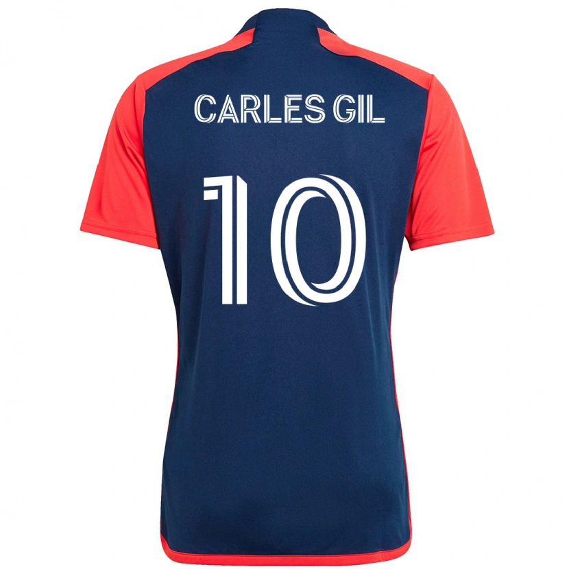 Danxen Män Carles Gil #10 Vit Blå Hemmatröja Matchtröjor 2025/26 Tröjor T-Tröja