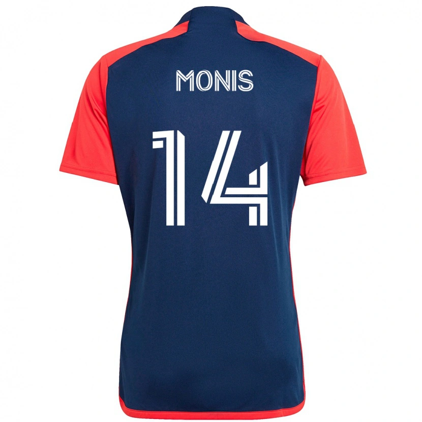 Danxen Män Alex Monis #14 Blå Röd Hemmatröja Matchtröjor 2025/26 Tröjor T-Tröja