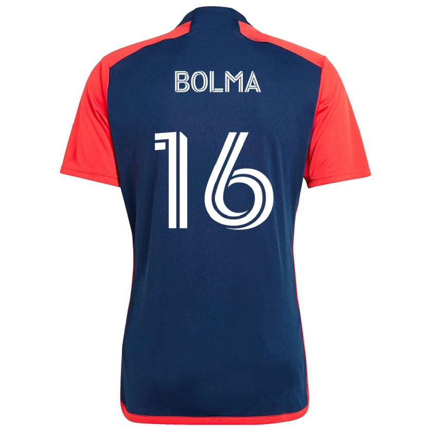 Danxen Män Josh Bolma #16 Blå Röd Hemmatröja Matchtröjor 2025/26 Tröjor T-Tröja