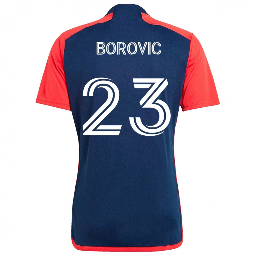 Danxen Män Luka Borovic #23 Blå Röd Hemmatröja Matchtröjor 2025/26 Tröjor T-Tröja