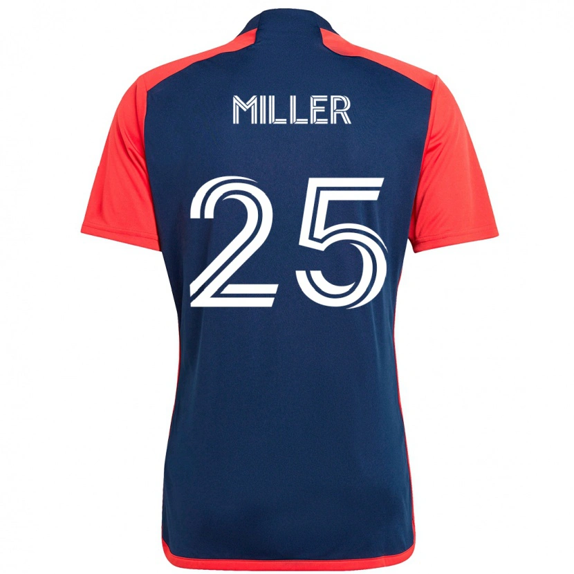 Danxen Män Peyton Miller #25 Blå Röd Hemmatröja Matchtröjor 2025/26 Tröjor T-Tröja